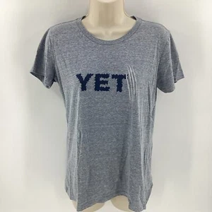 Yeti Women’s T Shirt Heather Blue Navy White Size Medium Cotton Blend 018 - Picture 1 of 9