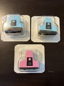 LOT OF 3 Genuine HP 02 Ink Cartridges C8733W + C8774W + C8775W - Picture 1 of 2