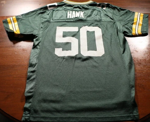 Green Bay Packers A. J. Hawk Youth XL Jersey Reebok Authentic NFL Football Cover