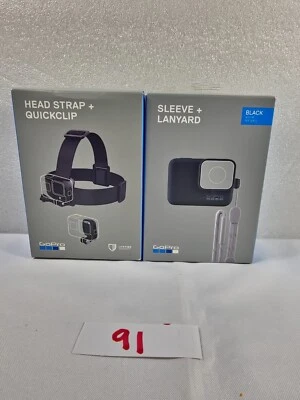 GoPro Head Strap + QuickClip And Sleeve for GoPro All HERO Compatible LOT - Image 1 of 3