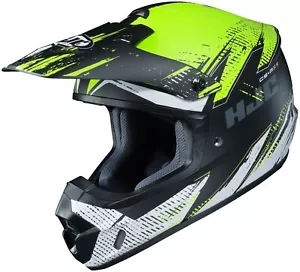 HJC CS-MX2 Motocross Helmet Krypt Gray HI-VIZ MD Medium ATV CSMX CS-MX II - Picture 1 of 5