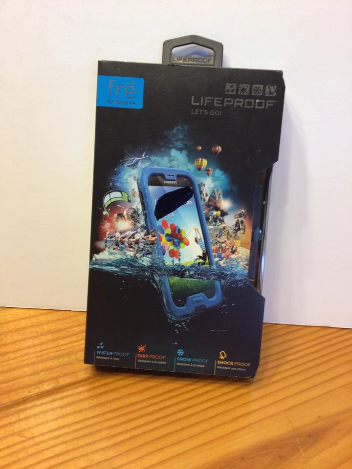 LifeProof - Funda gratuita para celulares Samsung Galaxy S4 - Azul océano - Cian/Negro Foto 1 de 4