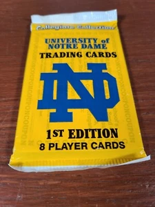 ✅ NOTRE DAME Collegiate Collection 1st Edition Packs 8 Trading Cards NEW SEALED - Picture 1 of 2