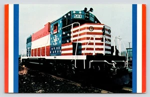 Boston Maine Railroad The Minuteman n. 200 NE Patriots Colors cartolina vintage - Foto 1 di 2