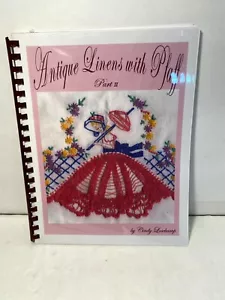 PFAFF Cindy Losekamp Antique Linens pt 2 Sewing Machine Embroidery Pattern Book - Picture 1 of 1