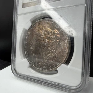 1881 S Morgan Silver Dollar NGC MS64 Nicely Toned - Picture 1 of 8