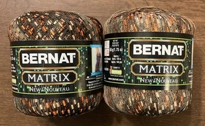 2 madejas hilo de cinta Bernat Matrix 1,75 OZ ~ alambre de cobre nuevo - Imagen 1 de 4