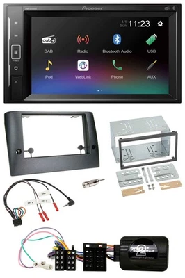 Pioneer DAB Lenkrad 2DIN Bluetooth USB Autoradio für Fiat Stilo 2005-2007 - Bild 1 von 4
