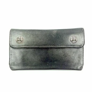 Chrome Hearts Wave Wave Cross Ball Leather Wallet Wallet 38772 - Picture 1 of 8