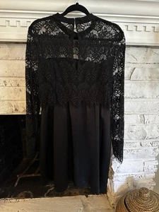 BCBG Generation Little Black Lacy Dress - Picture 1 of 3