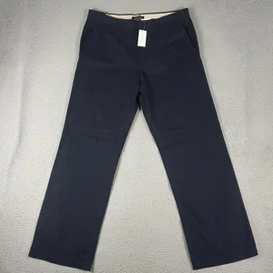 Pantalones chinos Banana Republic para hombre 36x34 azul marino Dawson relajados delanteros planos - Imagen 1 de 10