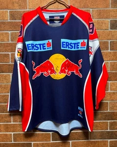 RED BULL SALZBURG #9 KOCH 2008/2009 ICE HOCKEY SHIRT JERSEY SIGNED SQUAD SIZE M - Picture 1 of 13