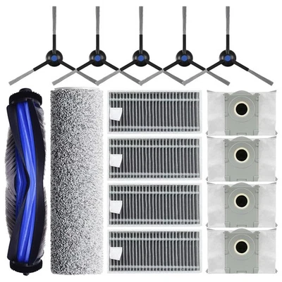 VERCO Ersatzteile für Ecovacs Deebot X8 Pro Omni 15tlg Zubehör Bürsten Filter Beutel