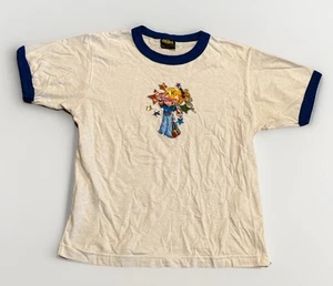 Vintage 80s Rainbow Brite Ringer Shirt Womens L Changes Hallmark Rare - Picture 1 of 5