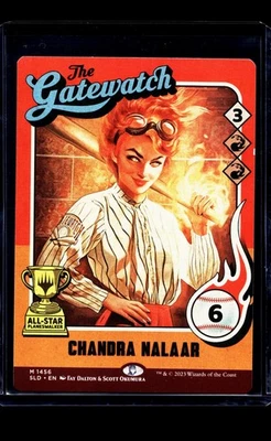 2023 MTG Magic The Gathering SLD Secret Lair Drop Baseball #1456 Chandra Nalaar - Image 1 of 2