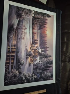 Puesta de sol de invierno de Dubravko Raos - Impresión grande de 27" x 39" - Impresiones artísticas canadienses Inc - Imagen 1 de 9