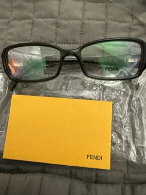 Monturas rectangulares Fendi F936 verde 52-16-135 317 gafas nuevas con etiquetas Foto 1 de 4