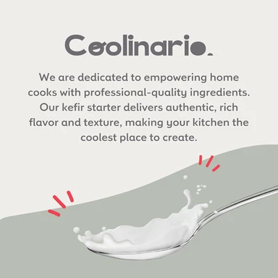 Kefir Starter Culture (10-Pack, 1g Sachets) Live Probiotic Cultures for Homemade