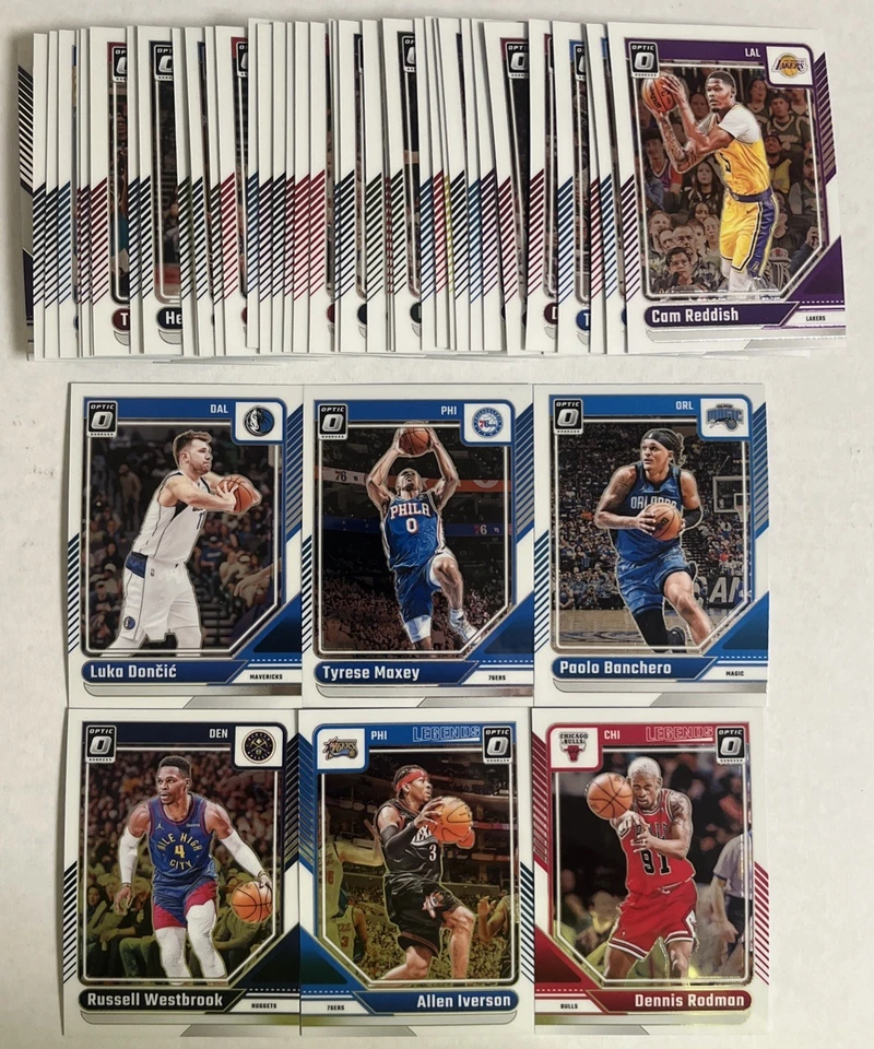 Juego parcial de 49 cartas Donruss Optic 2024-25 sin dobles Luka Doncic Banchero Irving Foto 1 de 1