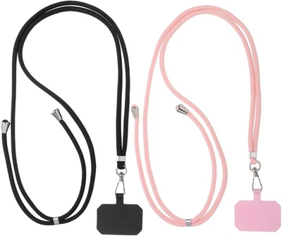 2Pcs Portacellulare Da Collo Donna,Corda per Cellulare Da Collo Con 2 Patch,Rego - Immagine 1 di 4
