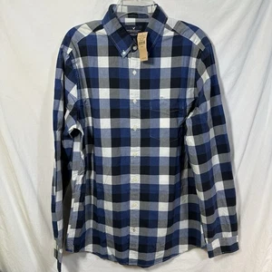 NWT American Eagle Outfitters Seriously Soft Classic Fit Men's LT Button Shirt - Picture 1 of 12