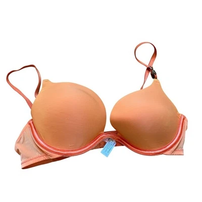 Victoria's Secret Very Sexy Push Up Bra 34B Orange Adjustable Straps - Image 1 of 4