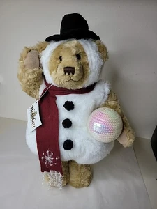 Holiday Collection Teddy Frostbär Weihnachtsdekoration stehend 16 Zoll Neu - Bild 1 von 16