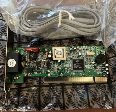 SCHEDA MODEM PCI CHIP CONEXANT 56K E147409.1 (A/N E147409.1) MAI USATA RIMANENZA - Immagine 1 di 3