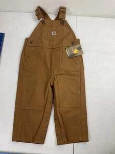 Carhartt Overalls Dungarees Bibs Boys 18M Brown Baby Carhartt - Picture 1 of 6