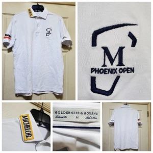 Holderness Bourne Polo Shirt Mens Medium Phoenix Open Tour Issue Michelob Budget - Picture 1 of 19