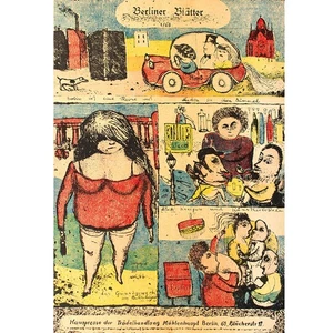 Kurt Mühlenhaupt Berliner Blätter Farblithographie signiert 1960er Hauspresse - Bild 1 von 4