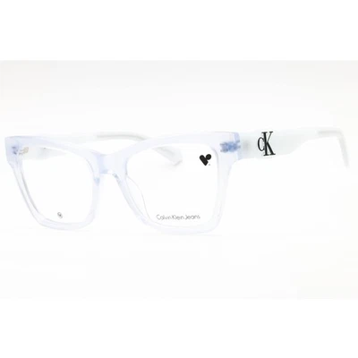 Calvin Klein Jeans Women's Eyeglasses White Acetate Cat Eye Frame CKJ23646 100 - Image 1 of 2