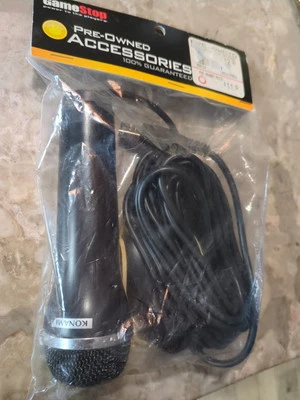 Konami Logitech  USB Microphone Mic Black ICES-003 Playstation Xbox Wii GameStop - Image 1 of 4