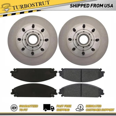 Kit de pastillas de freno y rotores delanteros centrados OE para Ford F-250 2005 Foto 1 de 4