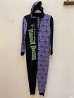 Nwt $69 New Disney The Haunted Mansion Pjs Pajamas Hooded One Peice Jumpsuit Xs