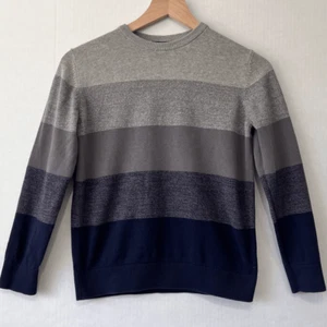 The Children’s Place Gray Ombre Striped Sweater Boys Size 10/12 - Picture 1 of 4