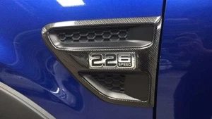 CARBON FIBER SIDE VENT FENDER INDICATOR LAMP COVER FOR FORD RANGER PX XLT2012-14 - Foto 1 di 8