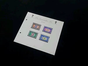 Juego de estampillas postales reales del jubileo de plata de 1977 de la reina Isabel II realeza ST LUCIA - Imagen 1 de 12