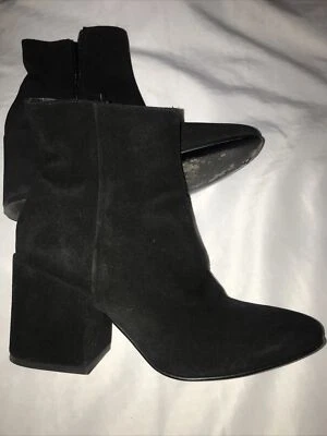 Russell & Bromley Sude Botines Color Negro Talla 37 Hecho en Italia. Foto 1 de 4