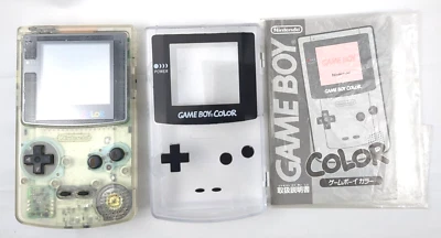 Nintendo Game Boy Color Console Clear Region Free w/ 4-Slot Game Case - Image 1 of 4