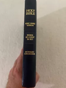 1984 Nelson Holy Bible KJV Words of Christ in Red King James Version - Foto 1 di 13