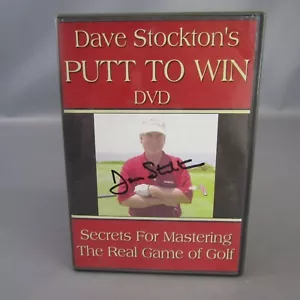 Dave Stockton's Putt To Win DVD Secrets For Mastering Golf Signed Autograph - Picture 1 of 4
