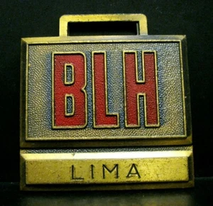 BLH Baldwin LIMA Hamilton Bau Werbung Promo Taschenuhr Anhänger Kran - Bild 1 von 2