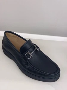 New Salvatore Ferragamo Men Glasgow Moccasin Black 7.5 8 8.5 9 10.5 11 12 - Picture 1 of 1