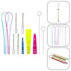 Reliable Stainless Steel Needle Threader Set 9 Piece for Fabric Knitting