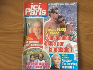 ICI PARIS N°3867 14/08/2019 Alain Delon Jade Hallyday Mimie Mathy I70 - Imagen 1 de 1