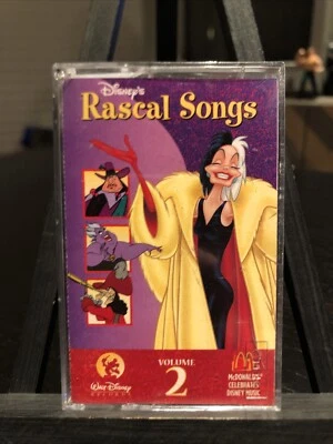 Disney's Rascal Songs Volume 2 (Cassette 1996) McDonalds Soundtrack ABC HTF NM - Image 1 of 4