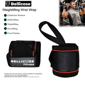 Bodybuilding Hand Support Strength Wrist Wrap Heavy Weightlifting Gym Training - Picture 1 of 3