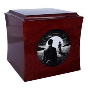 Memorial urn for wife Elegant urn for wife’s ashes Personalized ashes urn - Picture 1 of 6