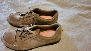Skechers Tan Suede Relaxed Fit Air-Cooled Memory Foam Sneaker Shoe SZ 9.5 Clean - Picture 1 of 24